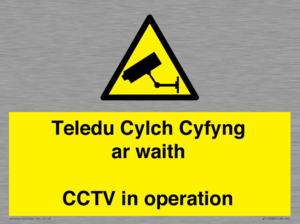 WT10588: Teledu Cylch Cyfyng ar waith CCTV in operation