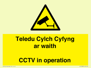 WT10588: Teledu Cylch Cyfyng ar waith CCTV in operation