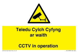 WT10588: Teledu Cylch Cyfyng ar waith CCTV in operation