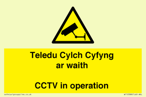 WT10588: Teledu Cylch Cyfyng ar waith CCTV in operation