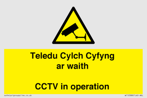 WT10588: Teledu Cylch Cyfyng ar waith CCTV in operation