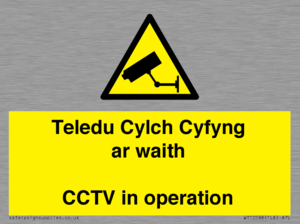 WT10588: Teledu Cylch Cyfyng ar waith CCTV in operation