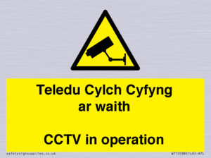 WT10588: Teledu Cylch Cyfyng ar waith CCTV in operation