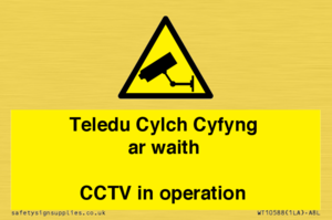 WT10588: Teledu Cylch Cyfyng ar waith CCTV in operation