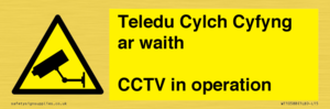 WT10588: Teledu Cylch Cyfyng ar waith CCTV in operation