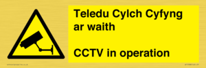 WT10588: Teledu Cylch Cyfyng ar waith CCTV in operation