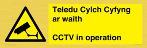 WT10588: Teledu Cylch Cyfyng ar waith CCTV in operation