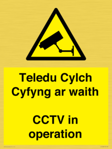 WT10588: Teledu Cylch Cyfyng ar waith CCTV in operation
