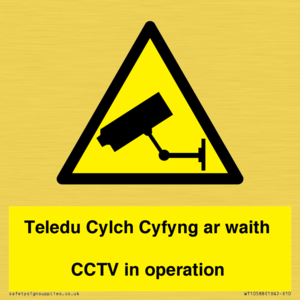 WT10588: Teledu Cylch Cyfyng ar waith CCTV in operation