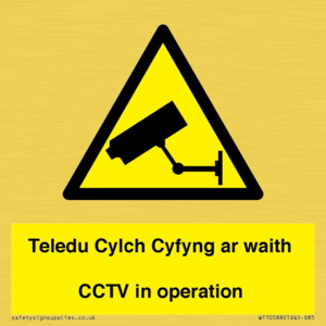 WT10588: Teledu Cylch Cyfyng ar waith CCTV in operation