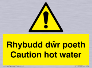 WT13074: Rhybudd dwr poeth