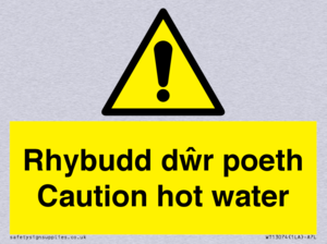 WT13074: Rhybudd dwr poeth