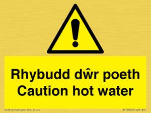 WT13074: Rhybudd dwr poeth