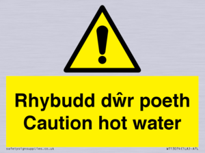 WT13074: Rhybudd dwr poeth