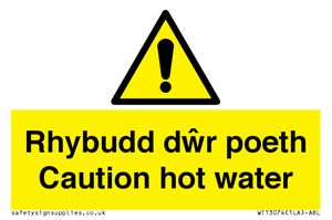 WT13074: Rhybudd dwr poeth