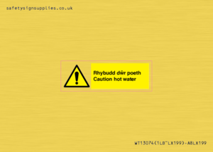WT13074: Rhybudd dwr poeth