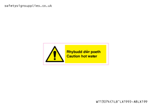 WT13074: Rhybudd dwr poeth