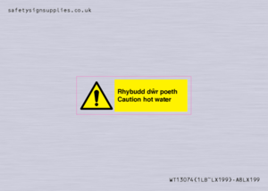 WT13074: Rhybudd dwr poeth