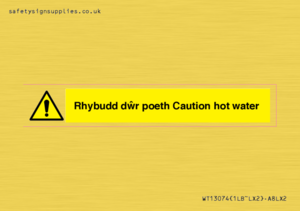 WT13074: Rhybudd dwr poeth