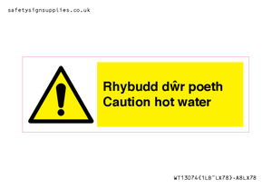 WT13074: Rhybudd dwr poeth