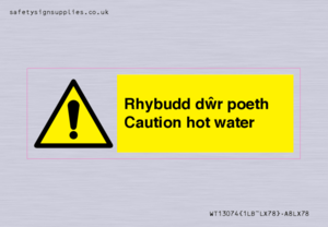 WT13074: Rhybudd dwr poeth