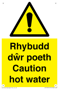 WT13074: Rhybudd dwr poeth