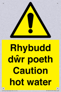 WT13074: Rhybudd dwr poeth