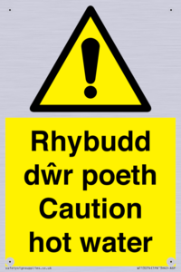 WT13074: Rhybudd dwr poeth