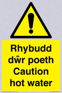 WT13074: Rhybudd dwr poeth