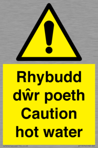 WT13074: Rhybudd dwr poeth