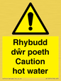 WT13074: Rhybudd dwr poeth