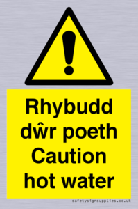 WT13074: Rhybudd dwr poeth