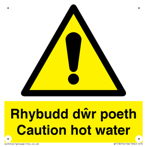 WT13074: Rhybudd dwr poeth