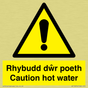 WT13074: Rhybudd dwr poeth