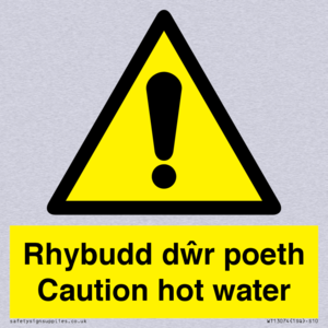 WT13074: Rhybudd dwr poeth