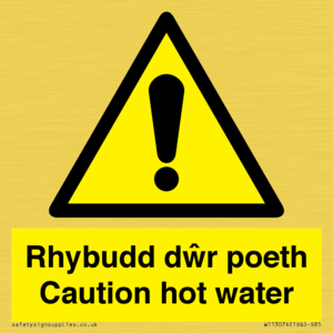 WT13074: Rhybudd dwr poeth