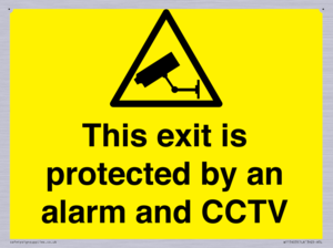WT15403: This exit is protected by an alarm and CCTV