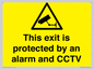 WT15403: This exit is protected by an alarm and CCTV