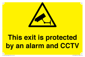 WT15403: This exit is protected by an alarm and CCTV