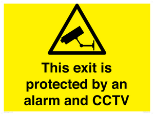 WT15403: This exit is protected by an alarm and CCTV