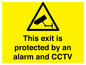 WT15403: This exit is protected by an alarm and CCTV