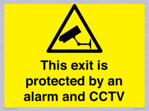 WT15403: This exit is protected by an alarm and CCTV