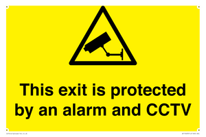 WT15403: This exit is protected by an alarm and CCTV
