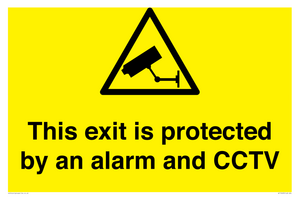 WT15403: This exit is protected by an alarm and CCTV