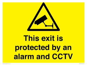WT15403: This exit is protected by an alarm and CCTV