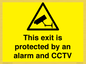 WT15403: This exit is protected by an alarm and CCTV