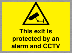 WT15403: This exit is protected by an alarm and CCTV