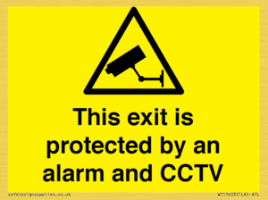 WT15403: This exit is protected by an alarm and CCTV