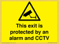 WT15403: This exit is protected by an alarm and CCTV