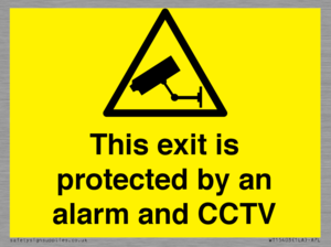 WT15403: This exit is protected by an alarm and CCTV
